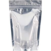 Los mejores  - SumDirect 50Pcs aluminio reutilizable hoja con cierre Zip bolsa de pie de alimentos con muesca para almacenamiento de…